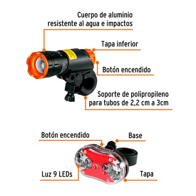 JUEGO LINTERNA TRUPER 16798 BICICLETA - 3