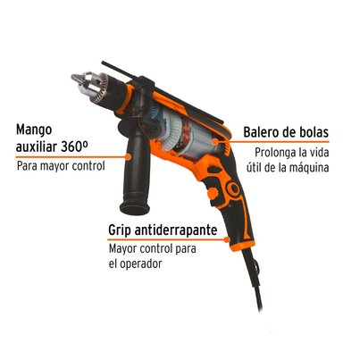 TALADRO TRUPER PERCUTOR PROFESIONAL 1/2' 700W A8-2 - 2