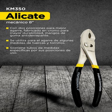 ALICATE MECANICO 8' GOMA KAMASA KM350 - 2