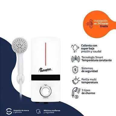 RAPIDUCHA ELÉCTRICA ROTOPLAS SPAZIO 5500W BLANCO - 3