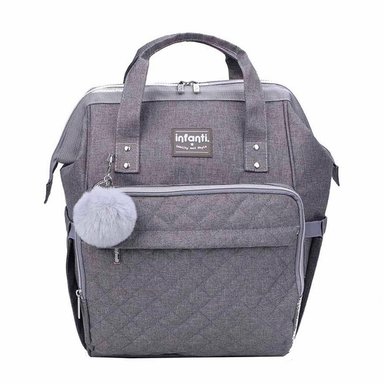 MOCHILA PAÑALERA OPEN INFANTI GRIS