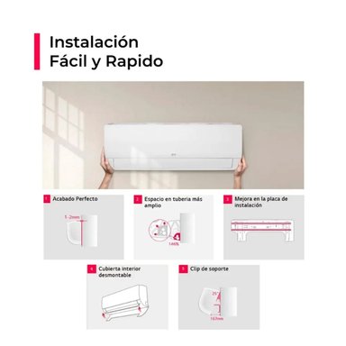 AIRE ACONDICIONADO LG SPLIT 18,000 BTU CONVENCIONAL FRÍO SOLO - 2