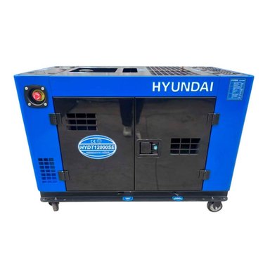 GENERADOR DIESEL HYUNDAI HYDT12000SE 9.5 KW 18 HP TRIFÁSICO