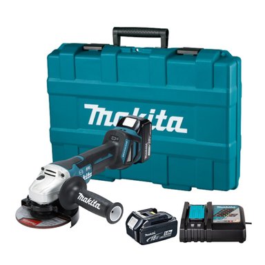 ESMERIL ANGULAR DGA518 5' 18V BL + 2 BAT + MALETA MAKITA