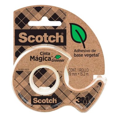 CINTA SCOTCH MÁGICA GREENER 19MM X 15.2M