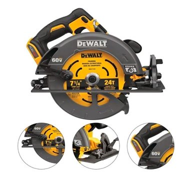 SIERRA CIRCULAR DEWALT DCS578 7-1/4' 60V FLEXVOLT XR SIN BAT - 3
