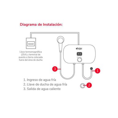 RAPIDUCHA ELÉCTRICA BRYANT ONE 4.5 KW DISPLAY DIGITAL - 4