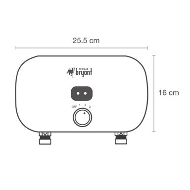 RAPIDUCHA ELÉCTRICA BRYANT ONE 4.5 KW DISPLAY DIGITAL - 6