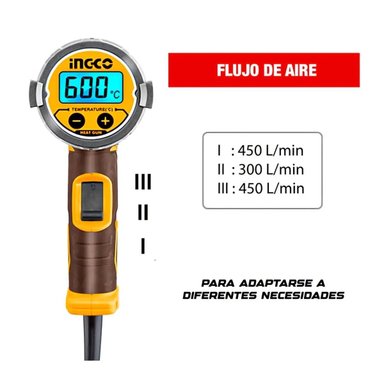 ROTOMARTILLO SDS PLUS INGCO RH150068 1500W 5.5J + MALETÍN - 3