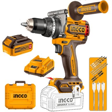 TALADRO + LLAVE DE IMPACTO INGCO CKLI20271 20V BRUSHLESS