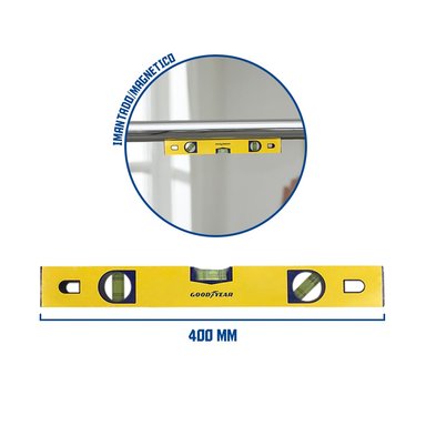 NIVEL MAGNETICO IMANTADO GOODYEAR 400 MM CRV