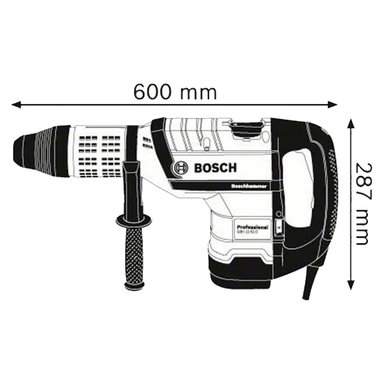 MARTILLO BOSCH GBH 12-52 D 1700 WATTS MINERO 19 JOULS ALEMAN - 4