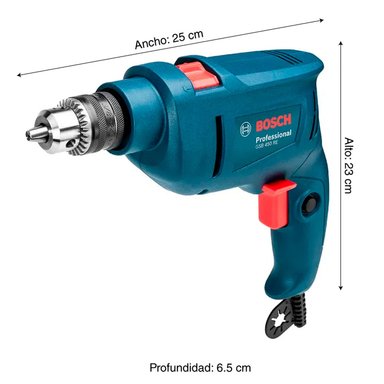 TALADRO PERCUTOR BOSCH GSB 450 RE 450W + BROCAS - 2