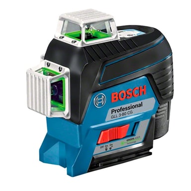 NIVEL LÁSER BOSCH GLL 3-80CG VERDE GLL 3-80 CG 360 BLUETOOTH + RECEPTOR - 4
