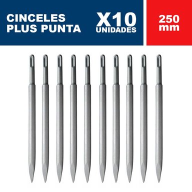 CINCEL BOSCH 10 ECO PLUS PUNTA 250 MM CAJA POR