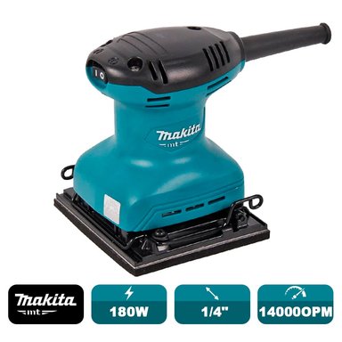 LIJADORA MAKITA M9200B 180 WATTS ORBITAL MT 1/4 PLIEGO 14.000 OPM - 4