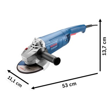 AMOLADORA ESMERIL BOSCH GWS 2200-180 TRICONTROL 2200W 7 PULG - 4