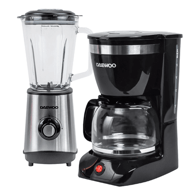 COMBO DAEWOO CAFETERA 1.25L 12 TAZAS + LICUADORA 1.5L
