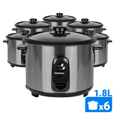 OLLA DAEWOO ARROCERA ANTIADHERENTE 1.8L INOXIDABLE PACK X6