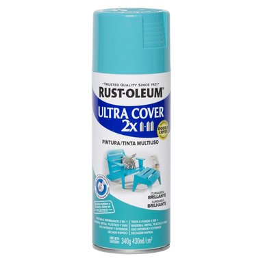AEROSOL MULTIUSOS RUST OLEUM ULTRA COVER 2X TURQUESA BRILLANTE 430 ML 340G