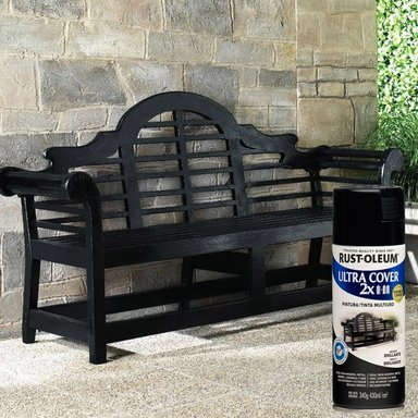 Aerosol Multiusos Ultra Cover 2x Negro Brillante 340g - 2