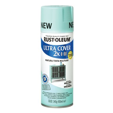 AEROSOL MULTIUSOS RUST OLEUM ULTRA COVER 2X OCÉANO BRILLANTE 430 ML 340G