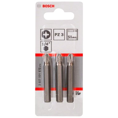BOSCH PUNTA POZIDRIV 3X50MM 3 UNIDADES