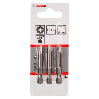 BOSCH PUNTA PHILLIPS 3X50MM 3 UNIDADES