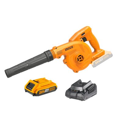 SOPLADORA ASPIRADORA INGCO 20V BATERÍA 2.0AH Y CARGADOR