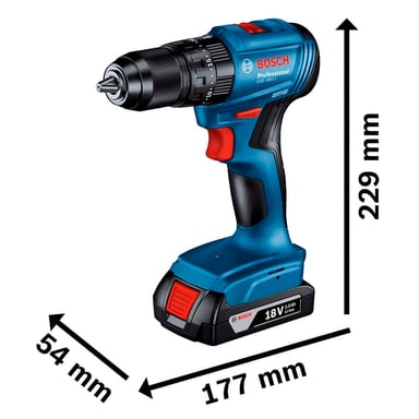 TALADRO BOSCH PERCUTOR GSB 185 LI 1/2' BRUSHLESS SIN BATERÍA - 4