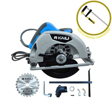 SIERRA CIRCULAR 7 1/4 KP214 + PRENSA CARPINTERO 50X250 KM522
