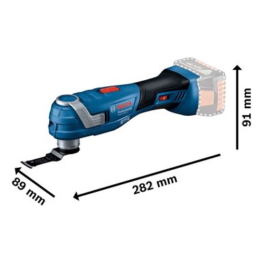 MULTICORTADORA BOSCH 18V GOP 185-LI CORTE LIJADO Y DESBASTE (BARETOOL) - 3
