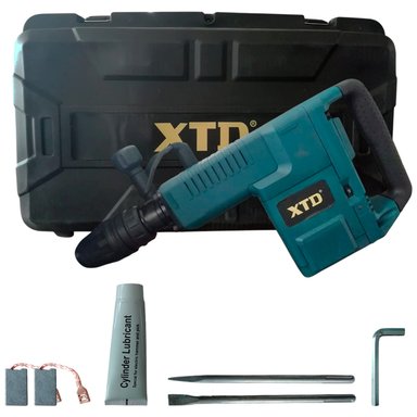 MARTILLO DEMOLEDOR XTD 1500W SDS MAX 16.8J PROFESIONAL + CINCELES