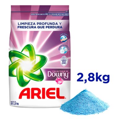 DETERGENTE EN POLVO ARIEL TOQUE DOWNY 2.8KG