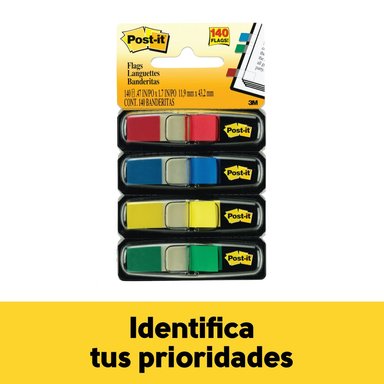 BANDERITAS POST IT COLORES CLASICOS X4