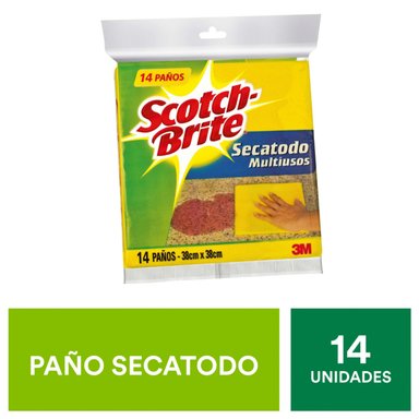 PAÑO SCOTCH BRITE SECATODO X14