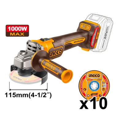 KIT TALADRO+ AMOLADORA+ ROTOMARTILLO 20V 4AH X2 COSLI241198 - 7