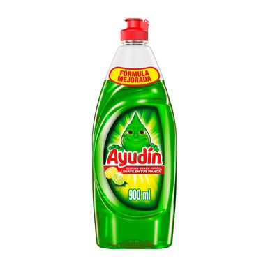 LAVAVAJILLAS LÍQUIDO AYUDÍN LIMA Y LIMÓN 900ML - 1