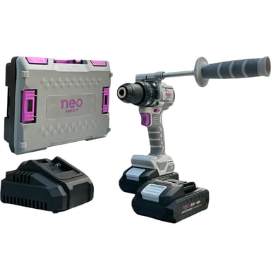 TALADRO 20V NEO + 2 BAT 4AH + CARGA. + MALETA T12110/20K2-4 - 1