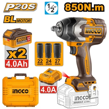 LLAVE DE IMPACTO INGCO CIWLI2085 20V BRUSHLESS 1/2″ 850NM - 2