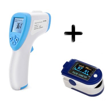 SET CONTEC OTS-1280 OXIMETRO PULSIOXÍMETRO + TERMÓMETRO INFRARROJO