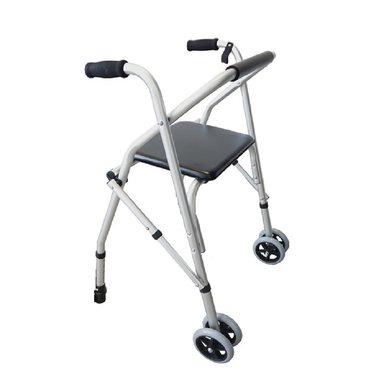 ANDADOR CARE ALUMINIO GRIS CON ASIENTO