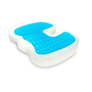 COJIN 35CM ASIENTO HERRAJE VISCOELÁSTICA CON GEL Y FUNDA AZUL