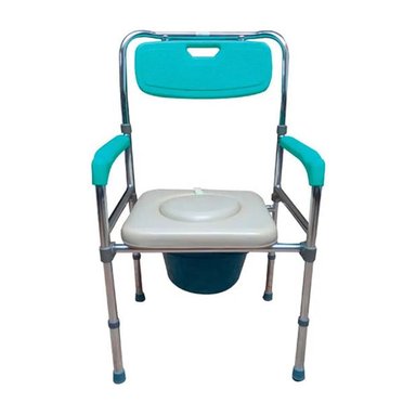 SILLA SANITARIA ACOLCHADO BAÑO PORTATIL ALUMINIO