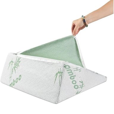 COJÍN CUÑA ALMOHADA ANTIREFLUJO AZUL MUY GRANDE - 2