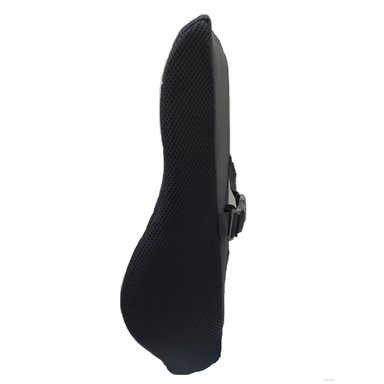 COJÍN 13X40CM NEGRO LUMBAR ALTO VISCOELÁSTICO CON GEL MAS PUNTOS Y FUNDA NEGRA - 3