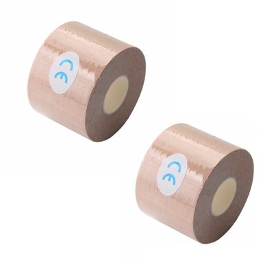 2 CINTAS KINESIOLOGICAS TAPE 5MT X 5CM BEIGE