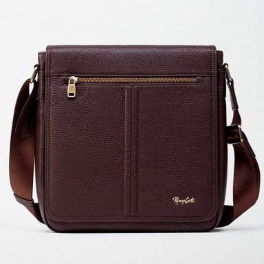 MORRAL RENZO COSTA MRC 2259 CUERO MARRÓN DETILO CASUAL CON BOLSILLOS EXTERNOS 6 DK