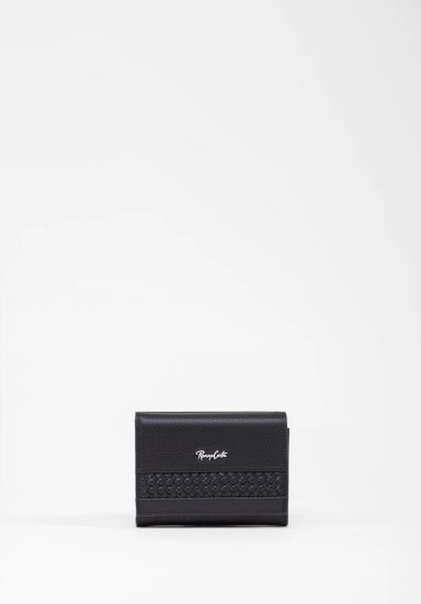 RENZO COSTA-BILLETERA TRENZADA SMALL WPD 2310 1 BLACK LUX