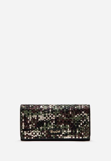 RENZO COSTA-BILLETERA TRAMA LUX XL WPD 2524 5 GREEN / 1 BLACK LUX